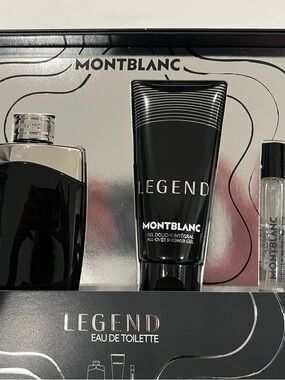 Montblanc Legend Gift Set in Black and Silver